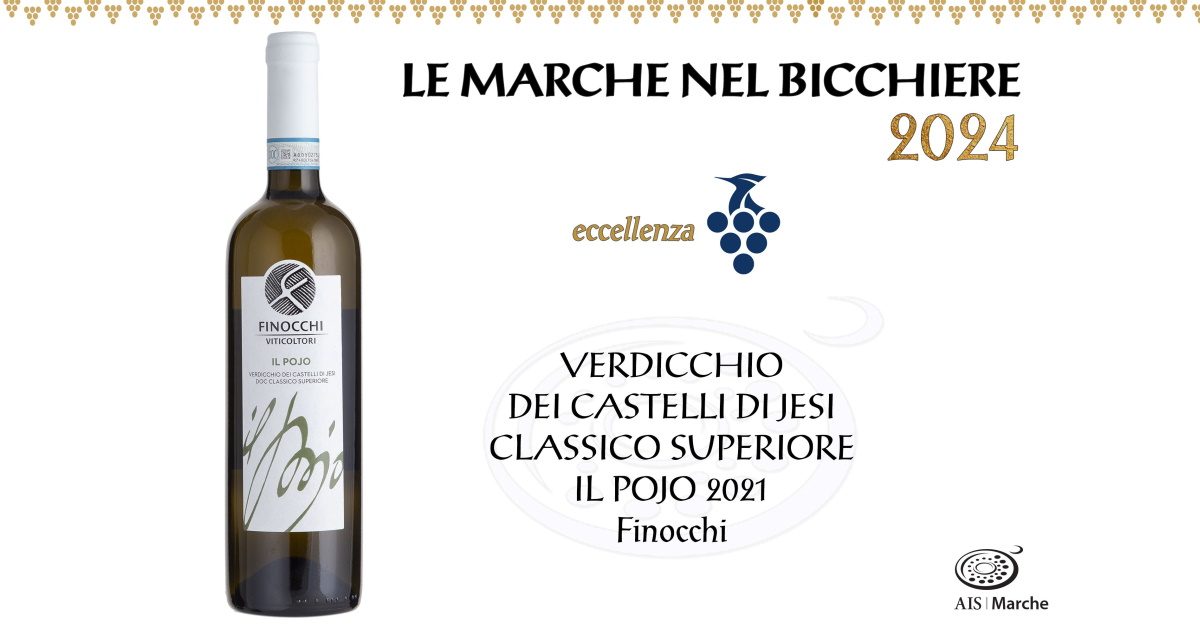 Il Pojo è Eccellenza nella guida "Le Marche nel Bicchiere 2024"